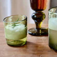 Recycled Glass Tumbler, Yellow/Green