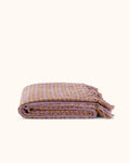 Rosina Throw Blanket, Iris/Rust
