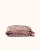Rosina Throw Blanket, Iris/Rust