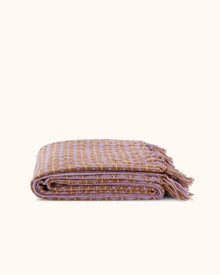 Rosina Throw Blanket, Iris/Rust