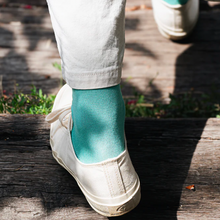 Egyptian Cotton Plain Socks, Turquoise