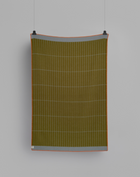 Kassett Wool Throw, Moss Green/Light Blue Grey