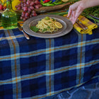 Charleston Plaid Tablecloth, Azurite