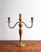 Vintage 3-Arm Brass Candelabra