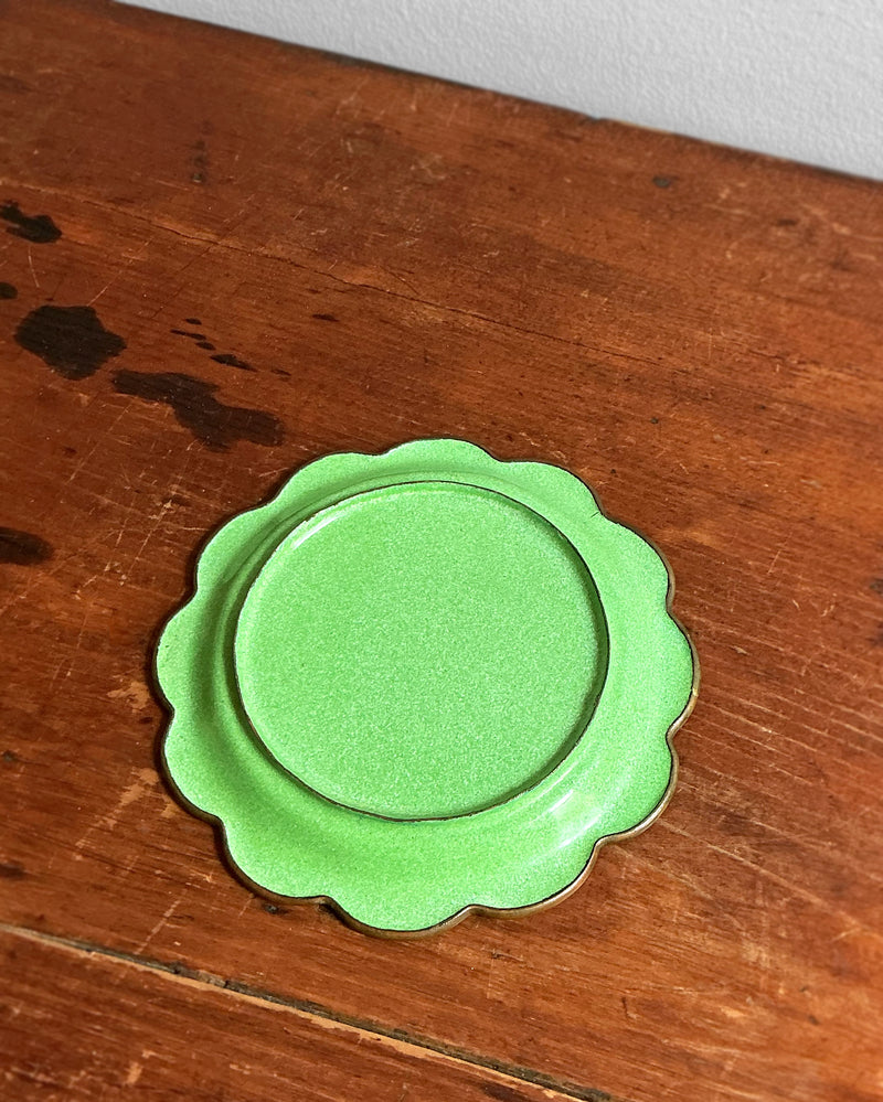 Vintage Mid-Century Enameled Steel Dish