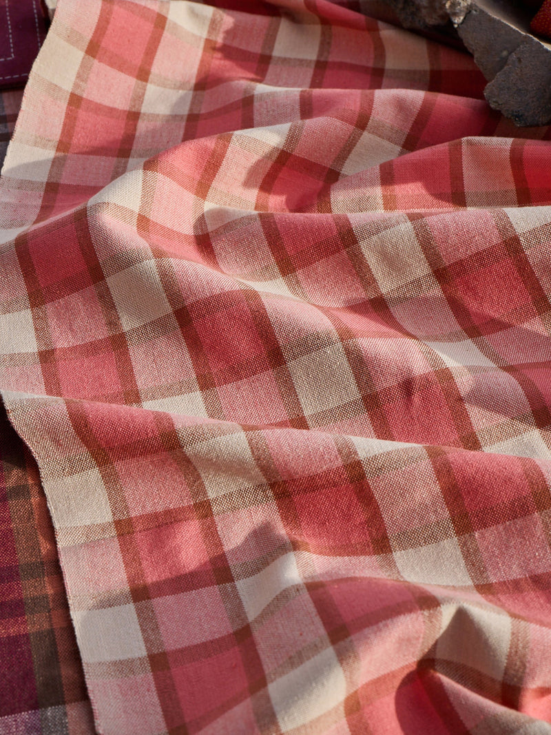 Court Plaid Table Runner, Melon