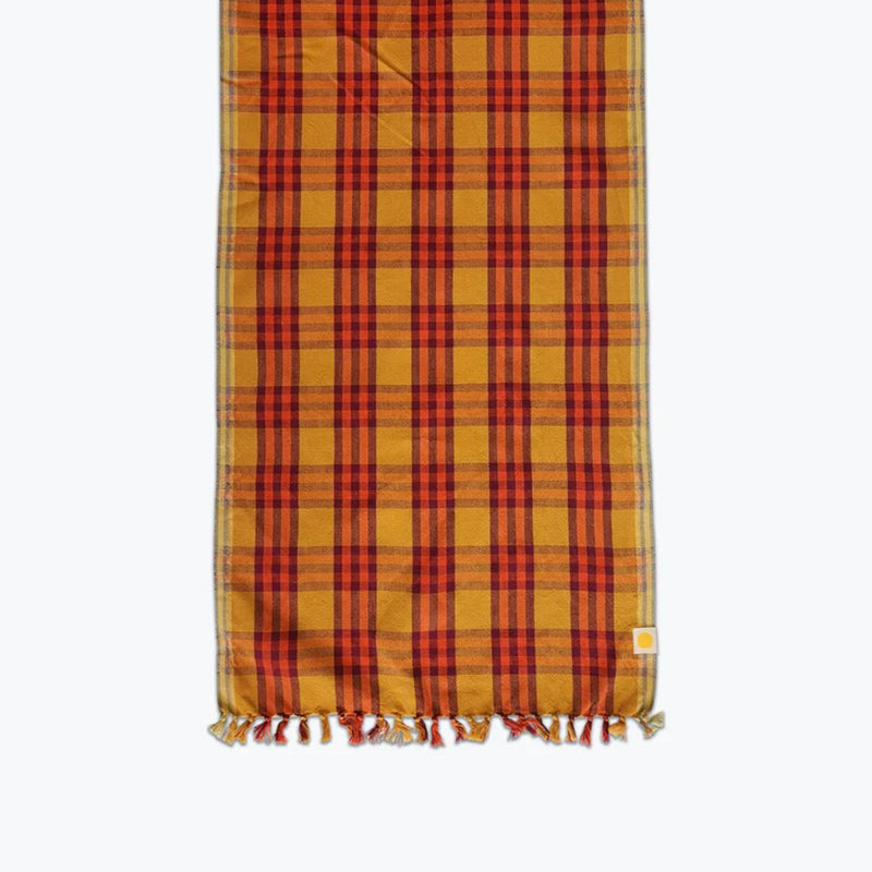Plaid Table Runner, Naranja