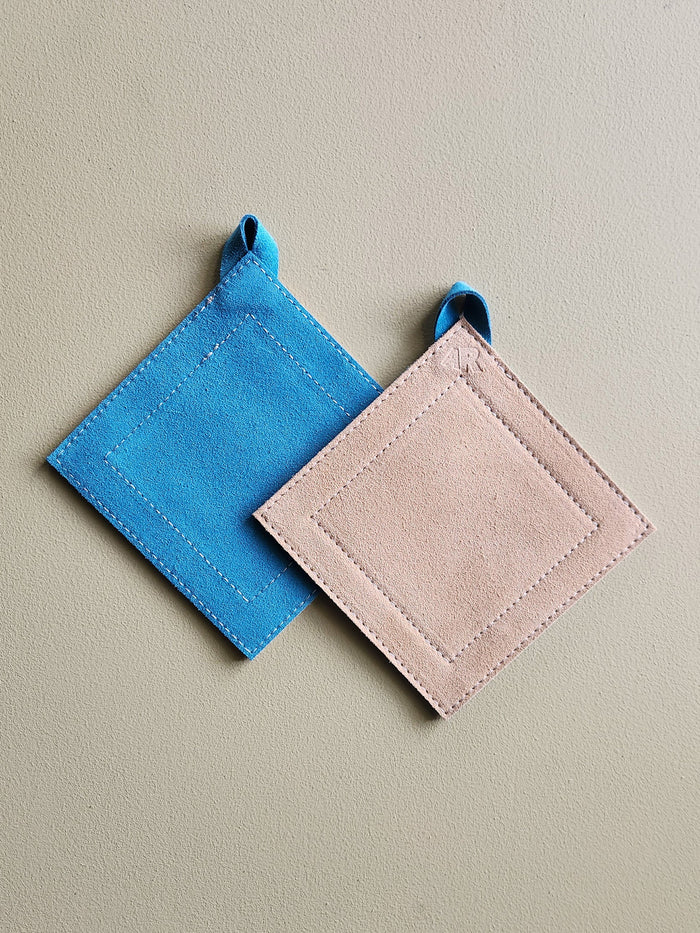 Suede Potholder, Teal