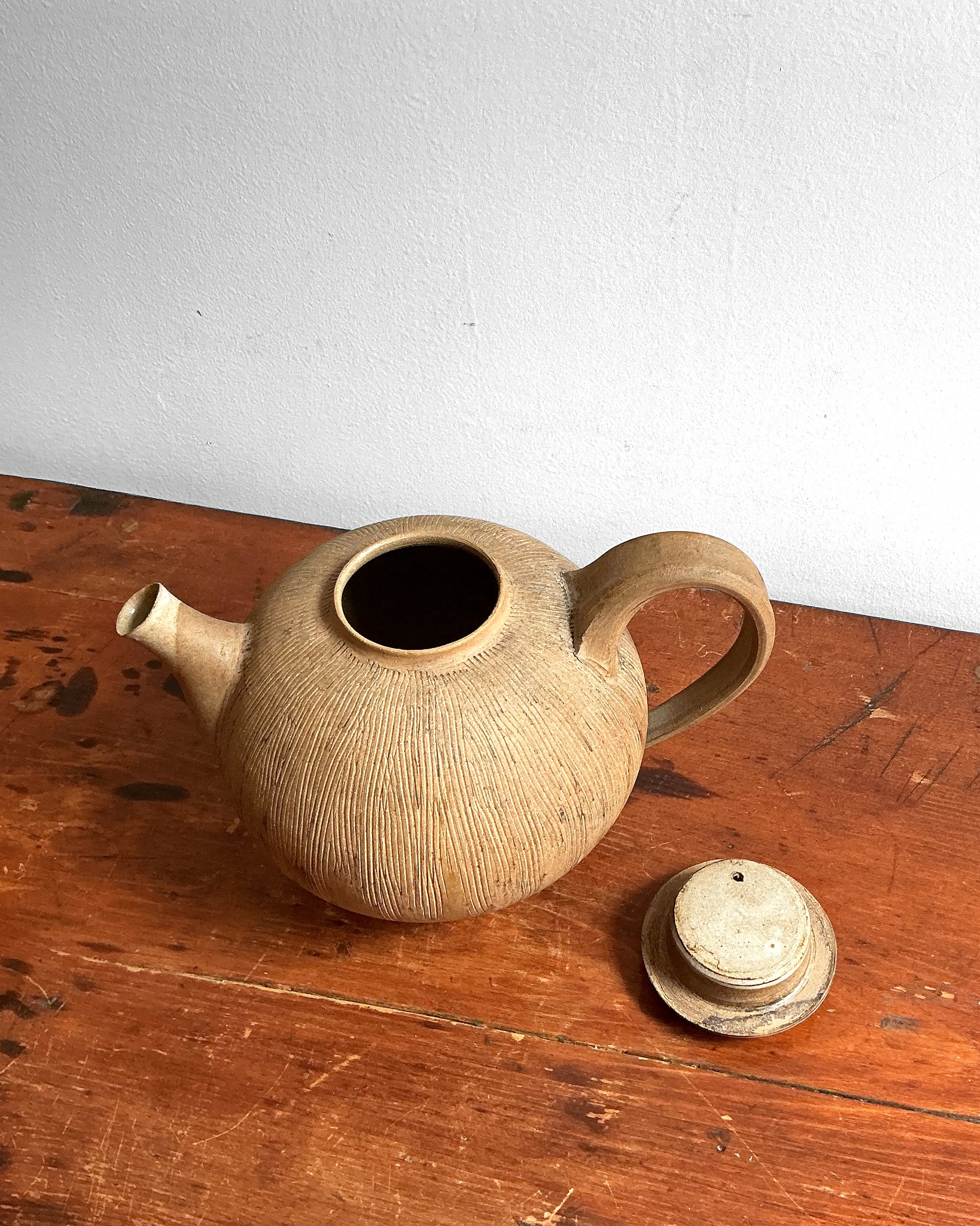 Vintage Stoneware Teapot, Ragnar Naess, 1970s