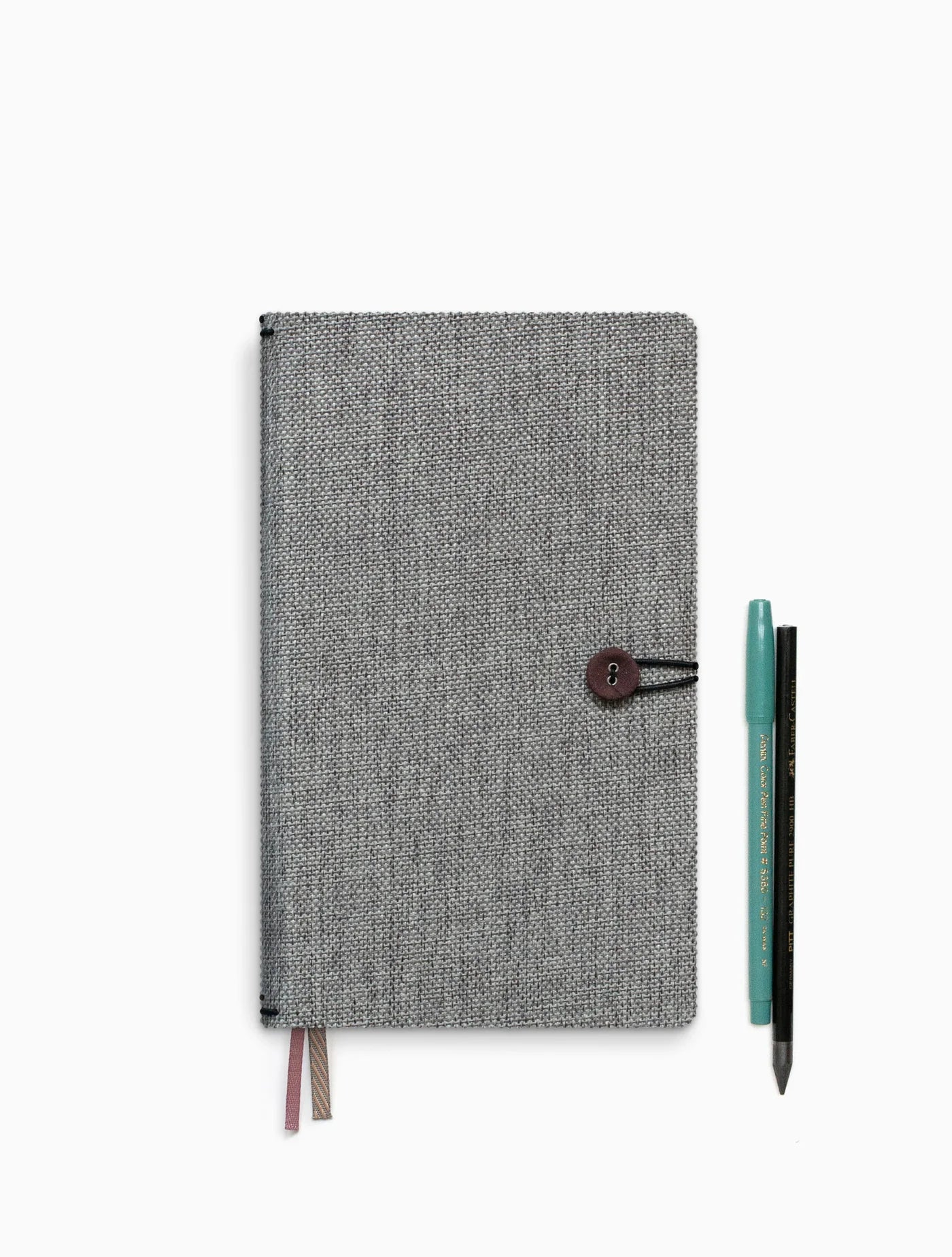 Button Notebook, Moss Agate