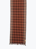 Lino Plaid Table Runner, Varnish