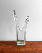 Vintage Stretched Crystal Vase, Japan