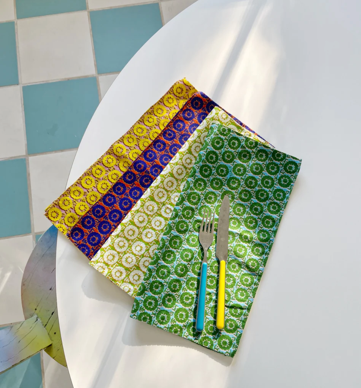 Primary Garden Napkin Set